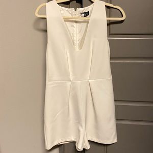 Top shop white romper size 6